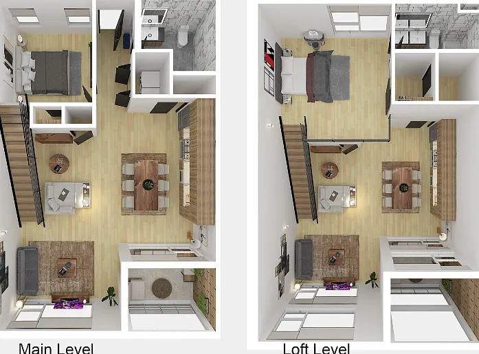 2 Bedroom 2 Bathroom Penthouse I Floorplan Diagram