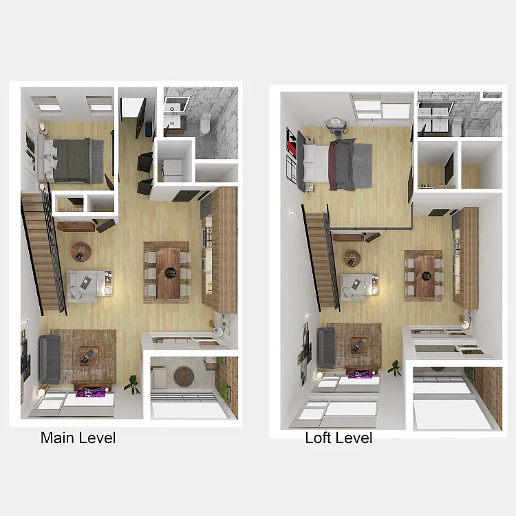 Floor plan 2 Bedroom 2 Bathroom Penthouse I