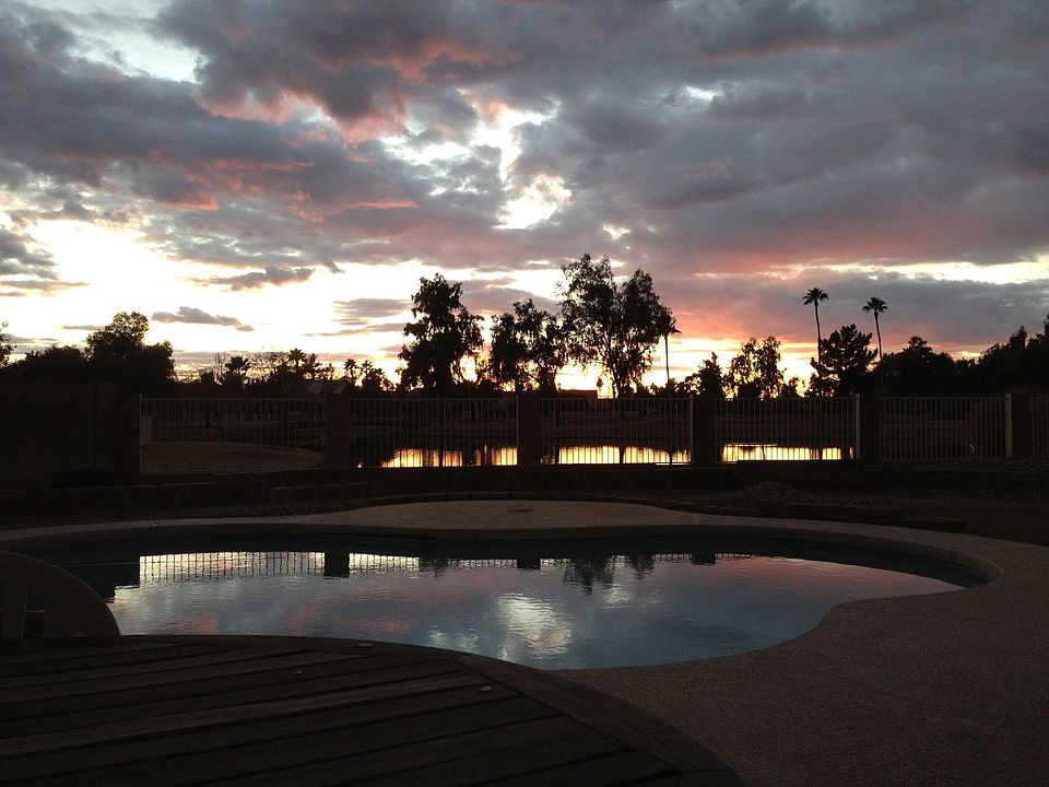 Sunset from patio
