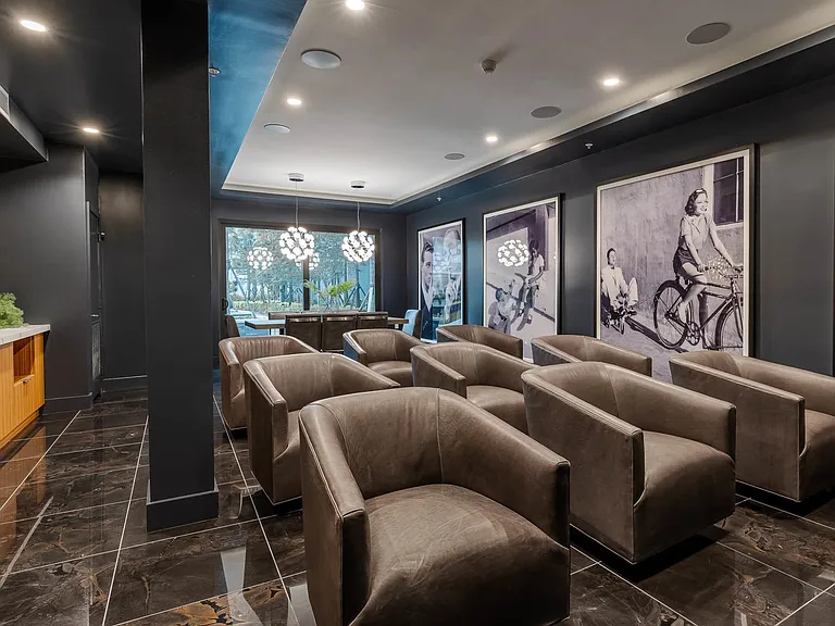 Reservable resident movie theater