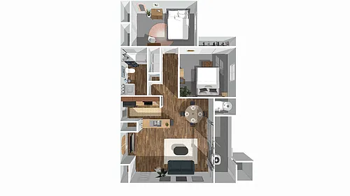 Floor plan 2x1a