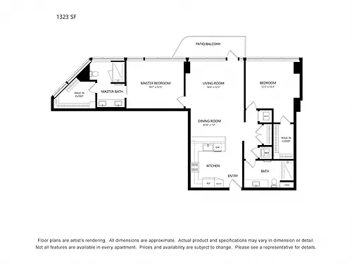 Floor plan 2 Bedroom D