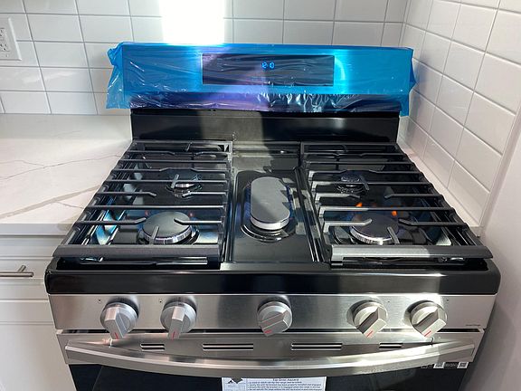 Brand new stainless steel appliances