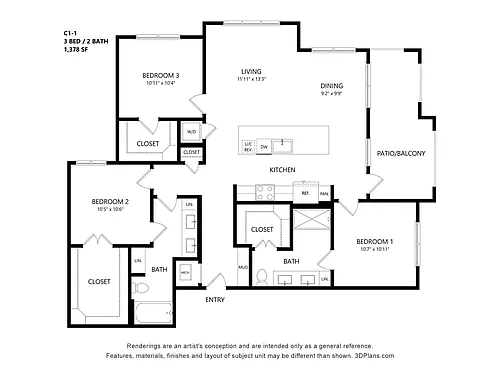 Floor plan C1-1
