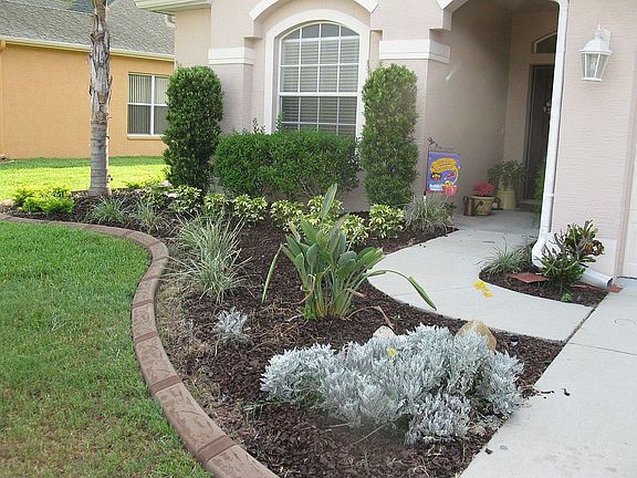 Landscaping and Kurbing  in front