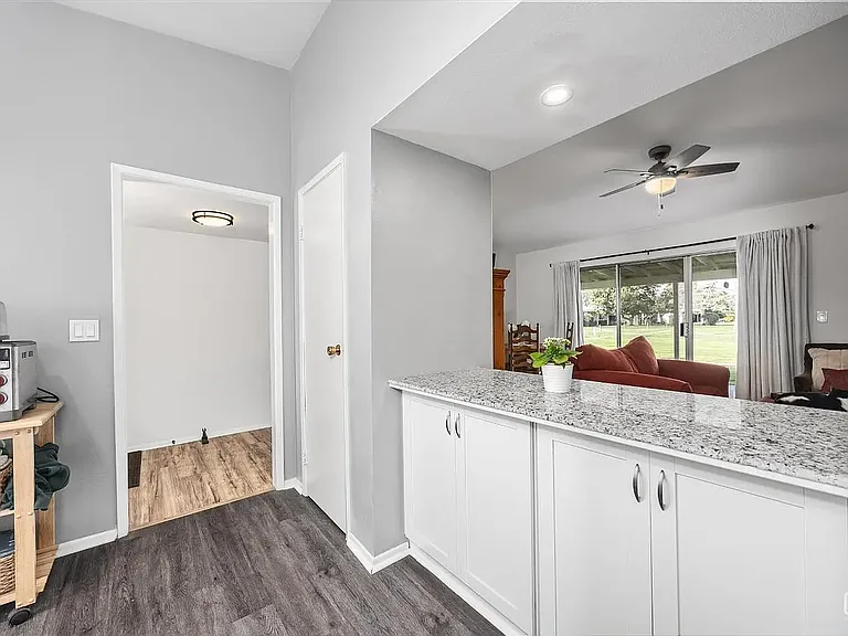 Kitchen/view of living room