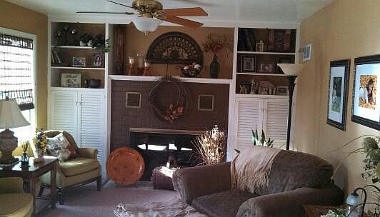 living room fireplace