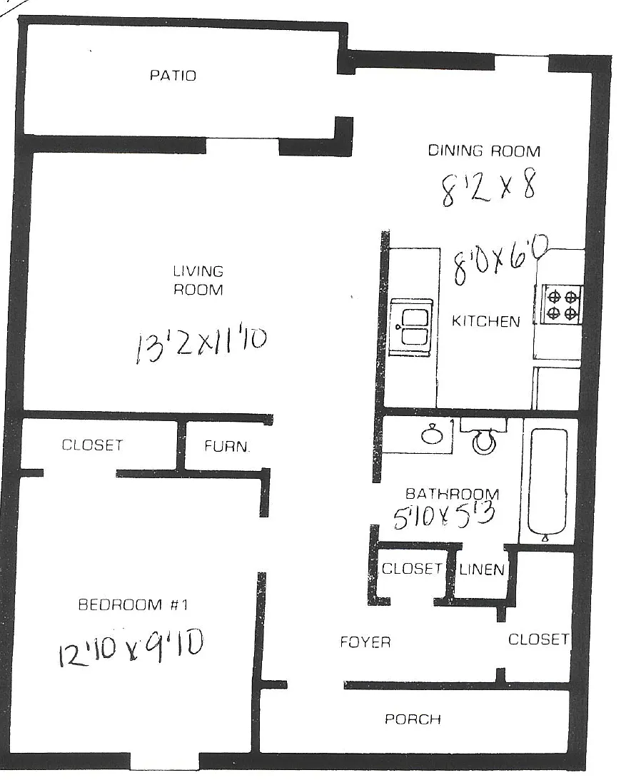 Floor plan One Bedroom