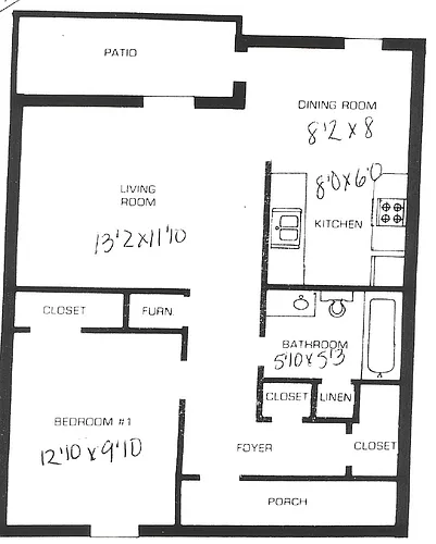 Floor plan One Bedroom
