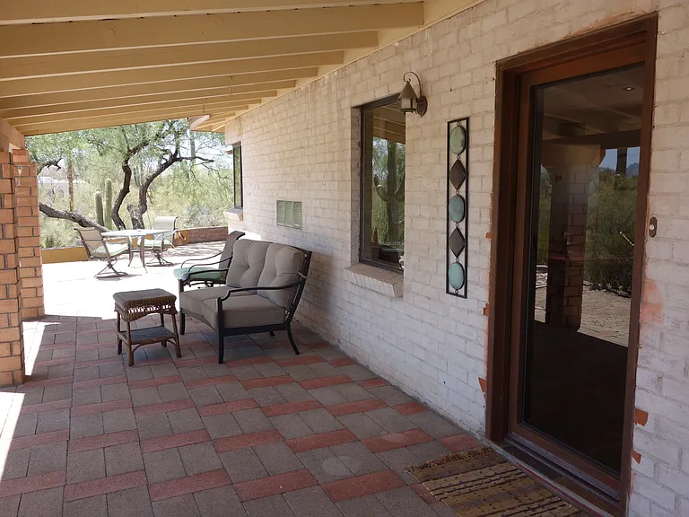 Several options for outdoor seating and dining. Wonderful spots to take in the panoramic city and mountain views.