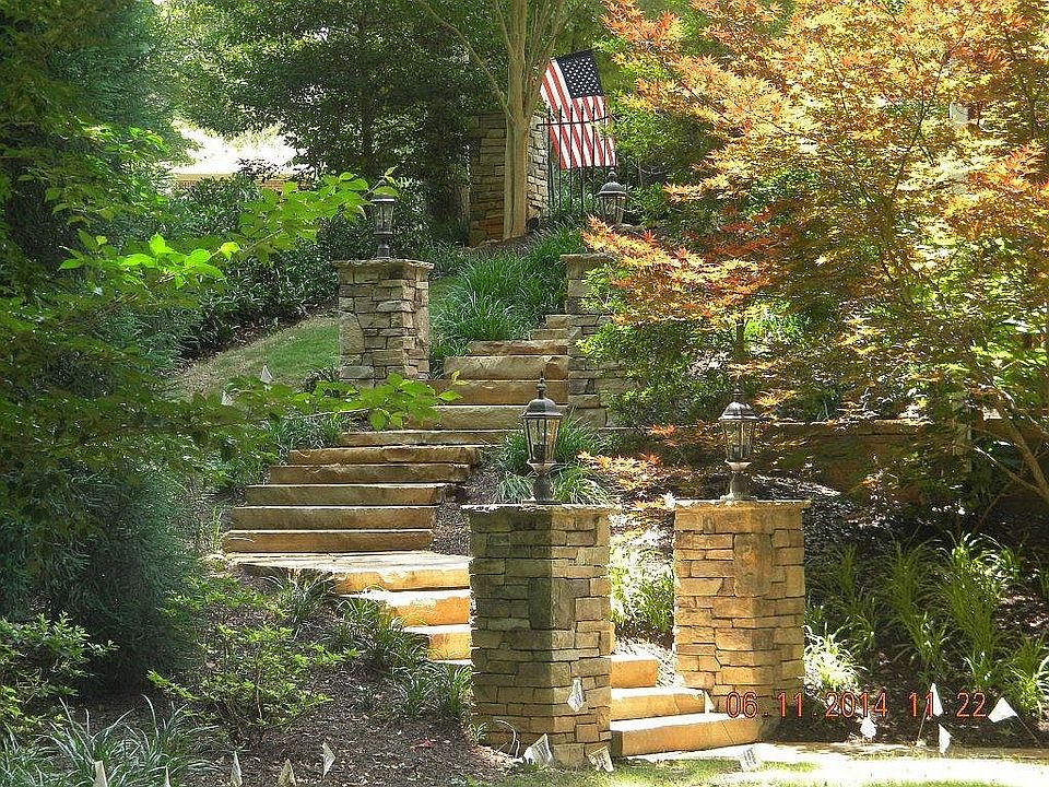 Stairs to back yard