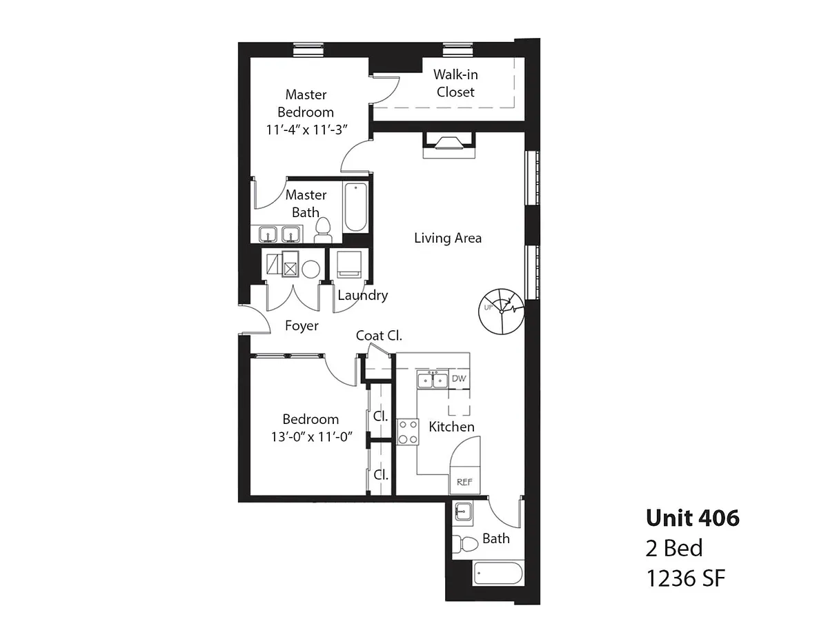 Floor plan 406