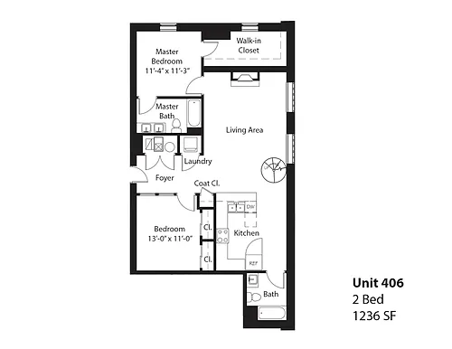 Floor plan 406