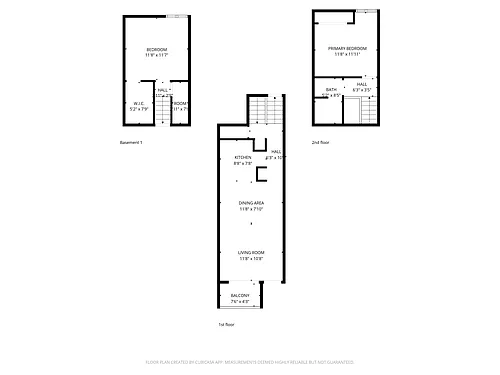 Floor plan Updated 2 Bedroom Split Level