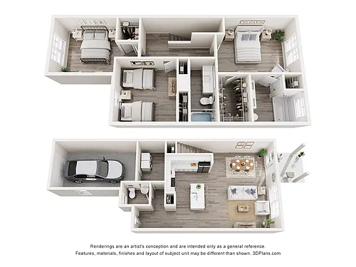 Floor plan 3BR/2.5BA