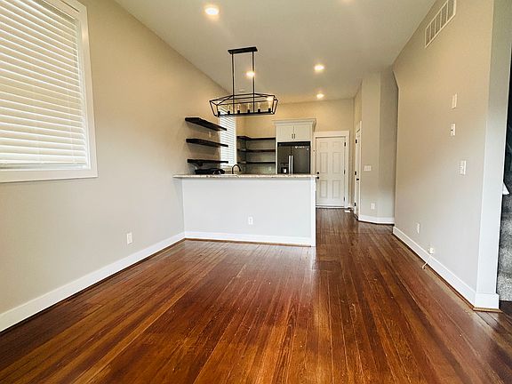 Open concept living room and kitchen