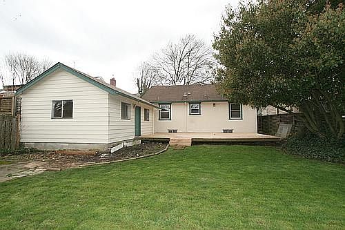garage and  yard