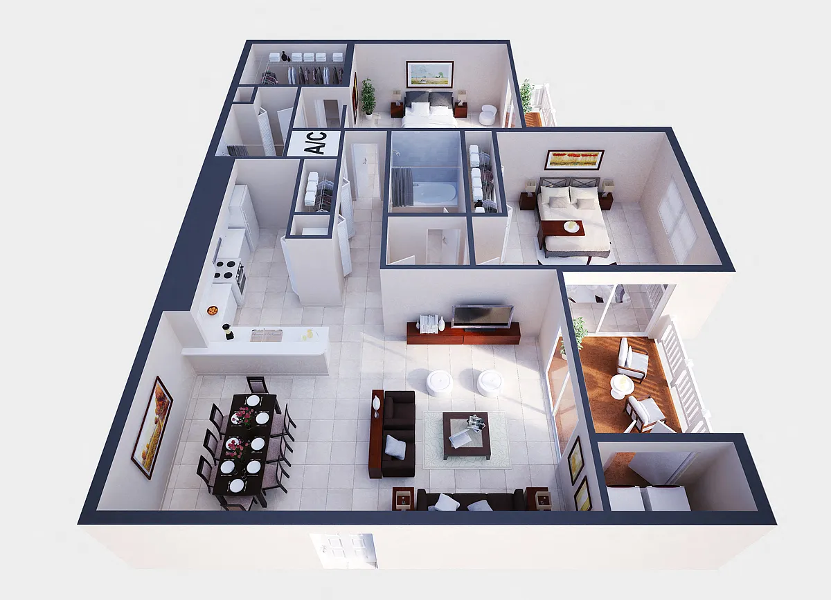 Floor plan Model B1