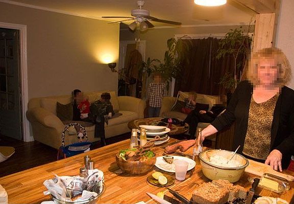 From the sink toward the living area