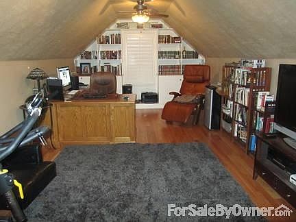 large office with custom build ins