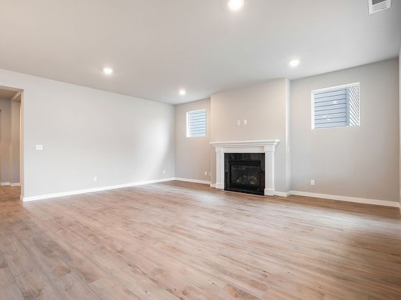 Interior fireplace at gathering room