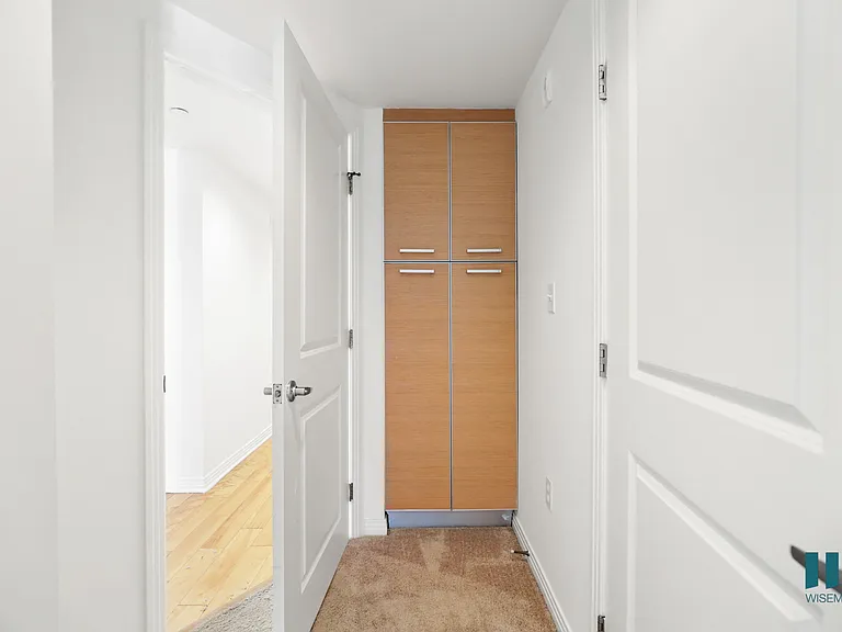 Bedroom with Built-In Cabinet Storage