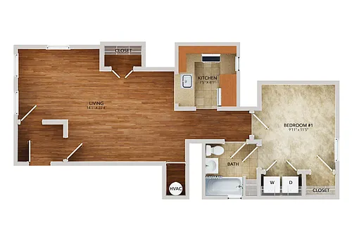 Floor plan L1AA60FR