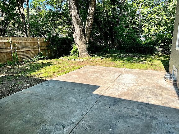 Large patio in back
