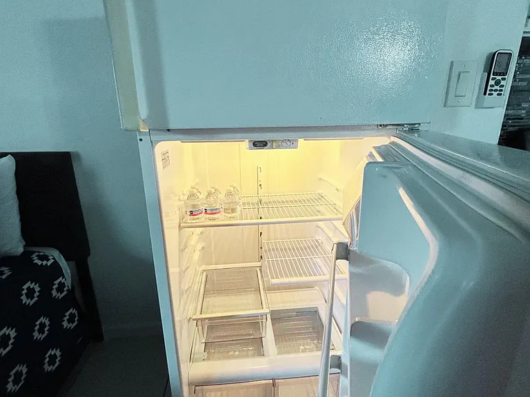 Spacious refrigerator, perfect for short and extended stays.