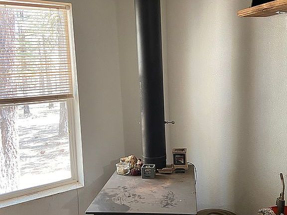 Woodstove In Dining Room