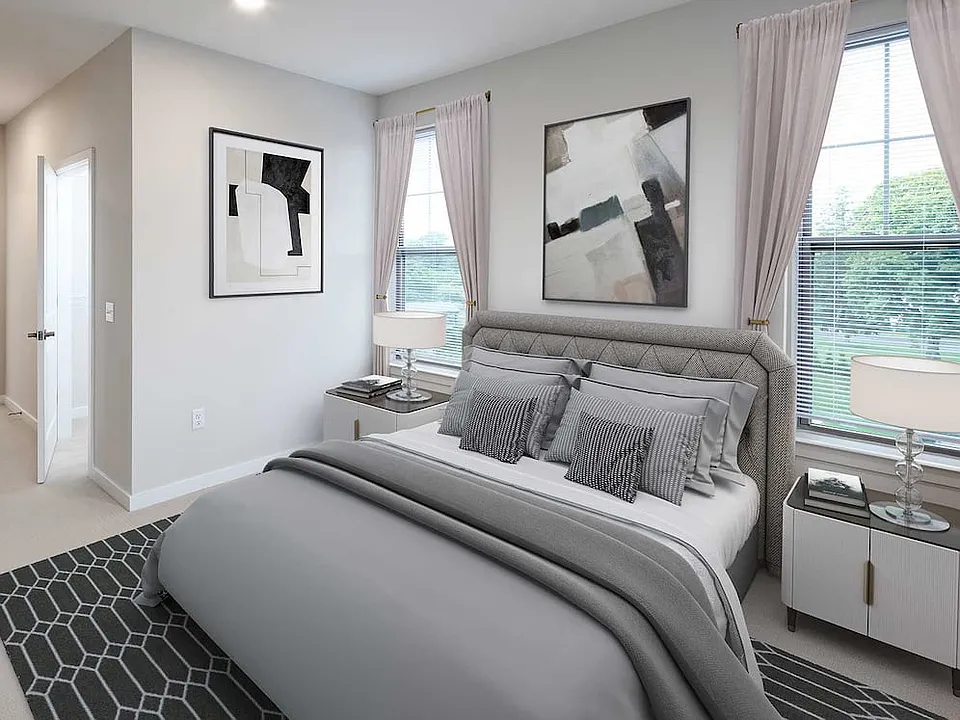 Spacious bedrooms and baths