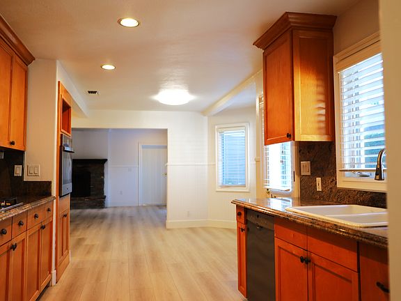 Kitchen through to den