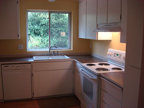 Bright kitchen , window overlooks the rear yard