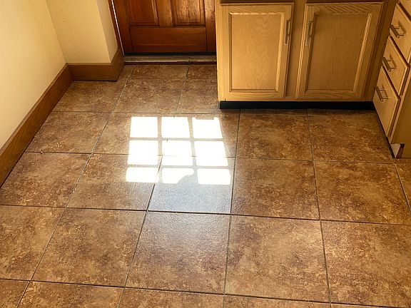 View of kitchen floor and sink