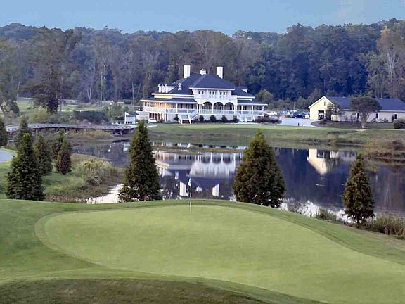 View of clubhouse from back of house