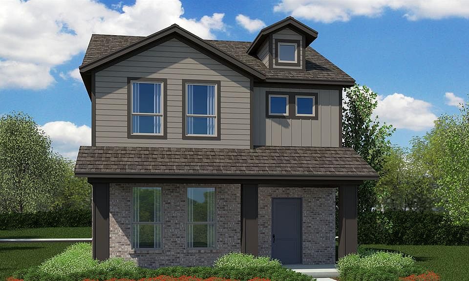 Front Elevation - D.R. Horton''s Walnut Floorplan - Elevation C - All Home and community information, including pricing, included features, terms, availability and amenities, are subject to change at any time without notice or obligation. All Drawings, pictures, photographs, video, square footages, floor plans, elevations, features, colors and sizes are approximate for illustration purposes only and will vary from the homes as built.