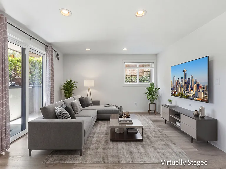 Staged living room