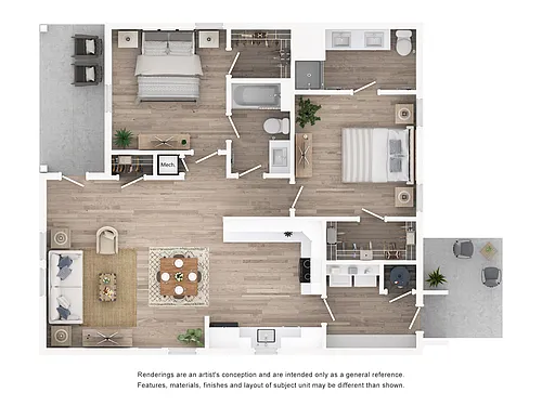 Floor plan Cottage B1