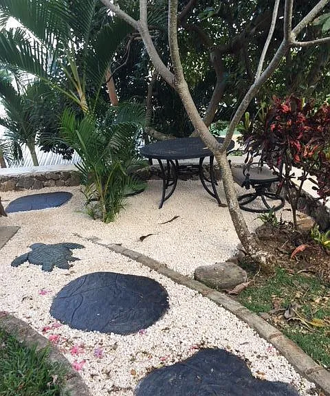 Garden sitting area