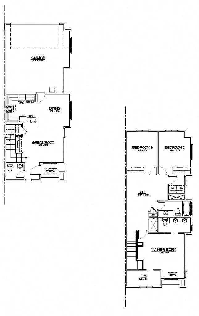Floor plan Jacobson - Townhome 2