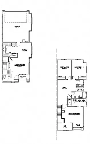 Floor plan Jacobson - Townhome 2