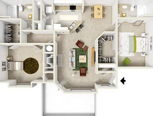 Killarney | 2 bed 2 bath | 1280 sq ft Killarney | 2 bed 2 bath | 1280 sq ft