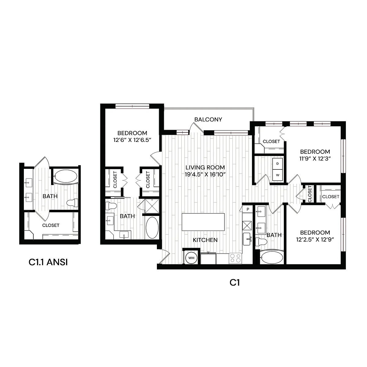 Floor plan C1.1 ANSI