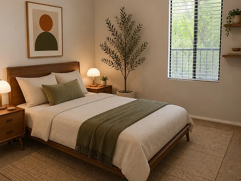 AI generated example of furnished room