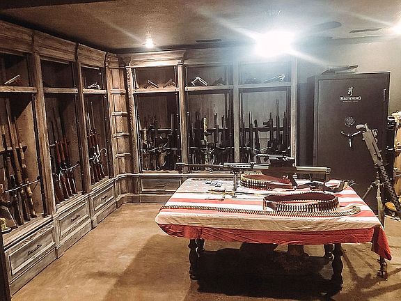 Gun safe room (in basement)