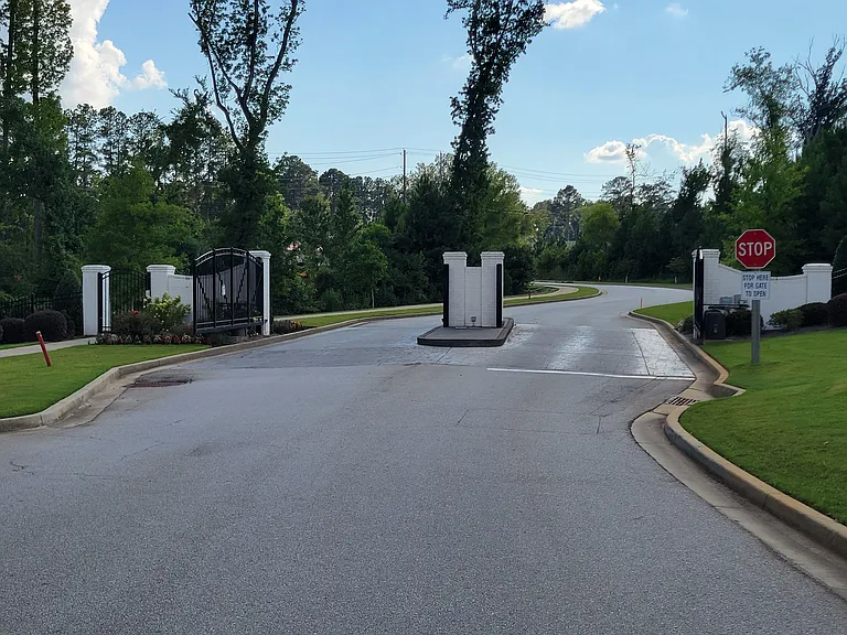 Gated community entrance