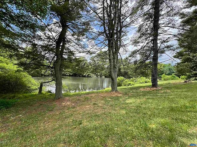View of pond in the rear