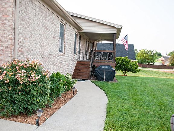 Back Covered Deck Sidewalk