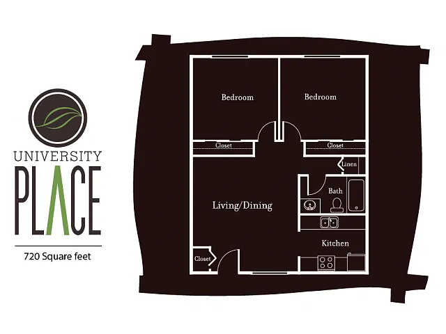Floor plan 2 Bed 1 Bath - Place