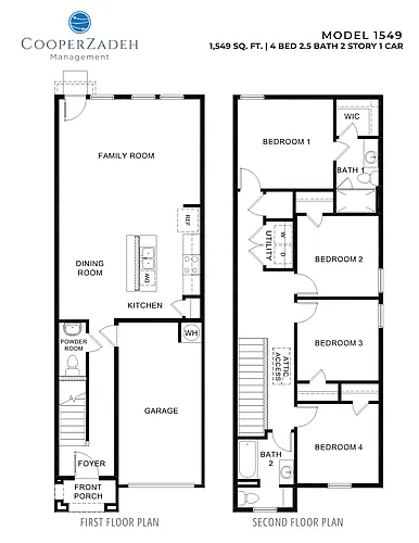 Floor plan 4 Bed 2 Bath